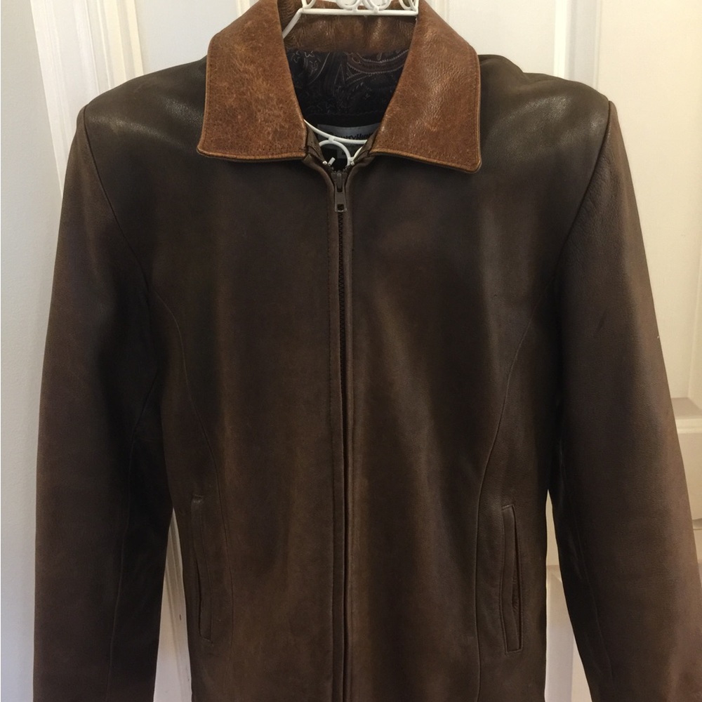 Brown Leather Jacket - Bounty Hunter Telluride